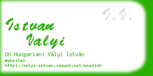 istvan valyi business card
